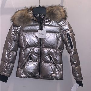 Silver shiny sam coat (KIDS)